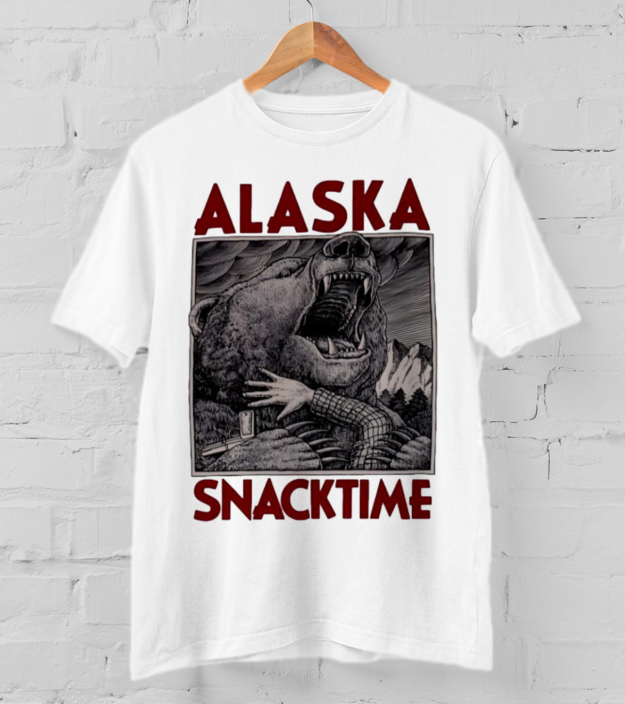 ALASKA SNACKTIME Bear Art By Ray Troll T-Shirt