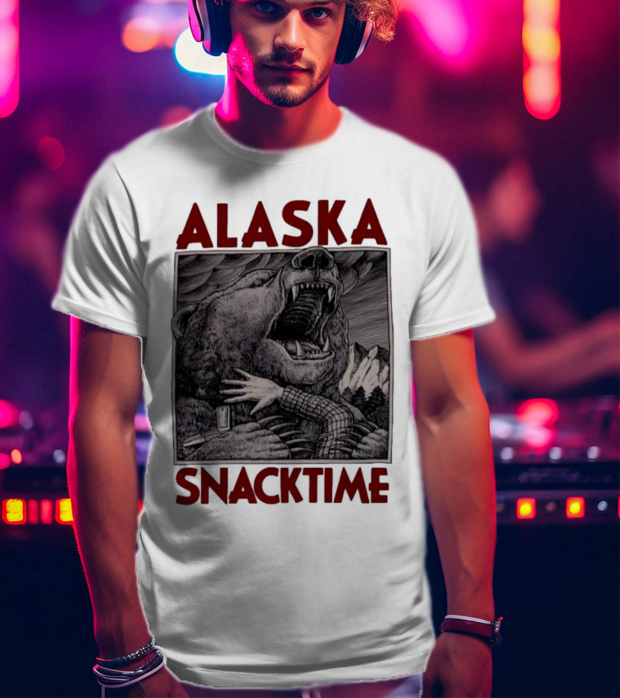 ALASKA SNACKTIME Bear Art By Ray Troll T-Shirt