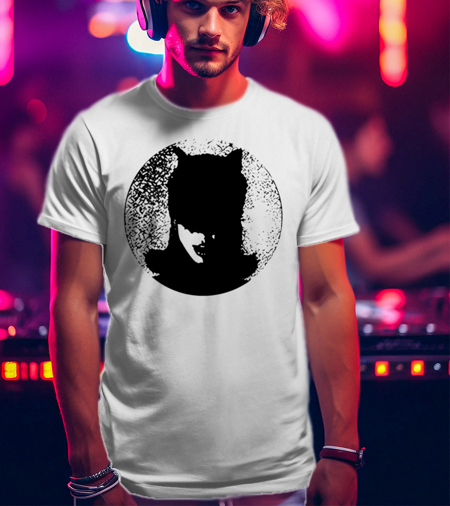 Batwoman The Boy Is Mine Dark Silhouette Circle T-Shirt