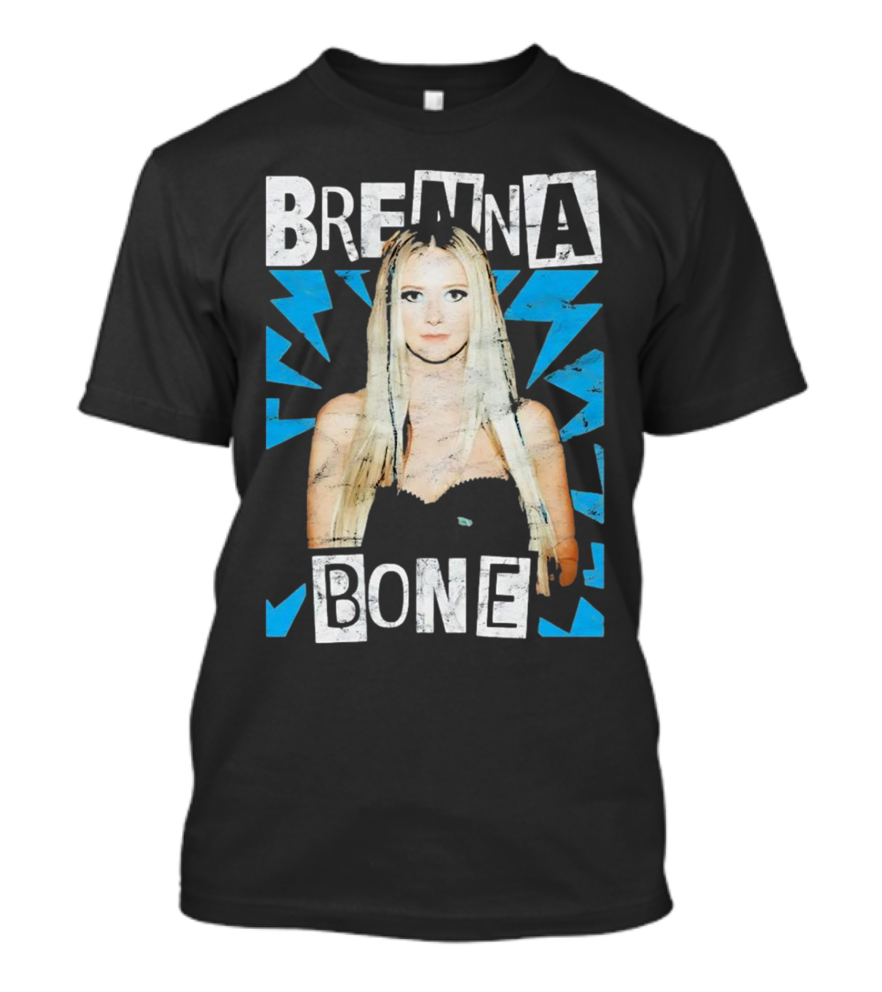 Brenna Bone Lightning Vintage Blue T-Shirt
