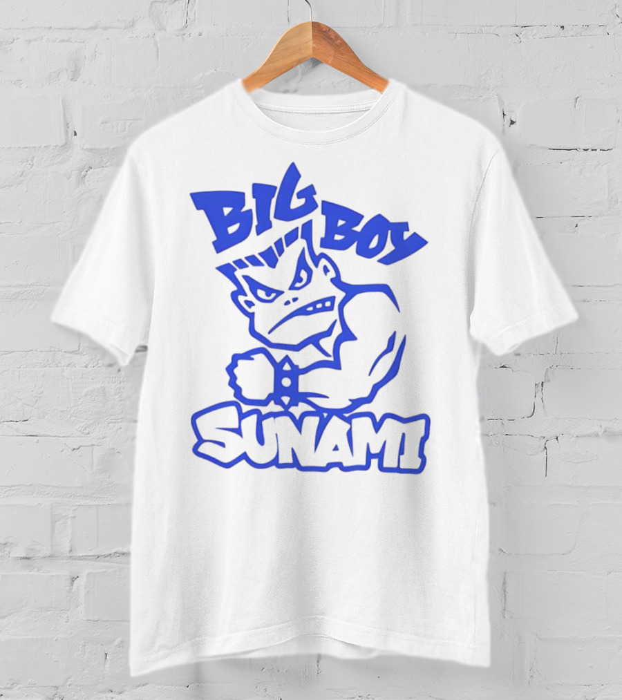 Big Boy Sunami Punching Character T-Shirt