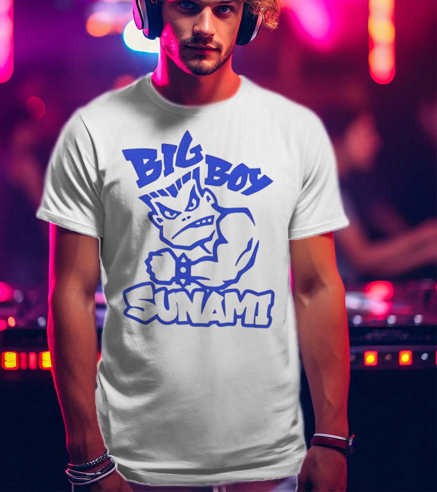 Big Boy Sunami Punching Character T-Shirt