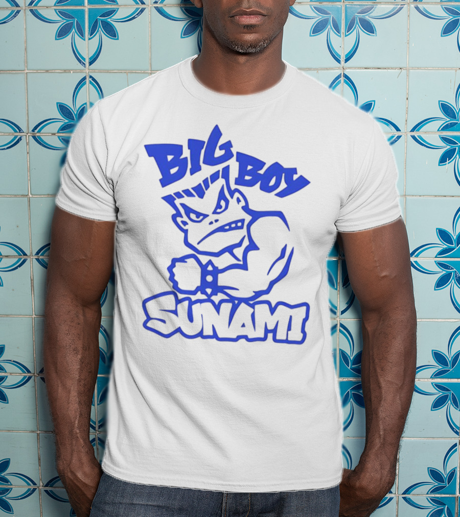 Big Boy Sunami Punching Character T-Shirt