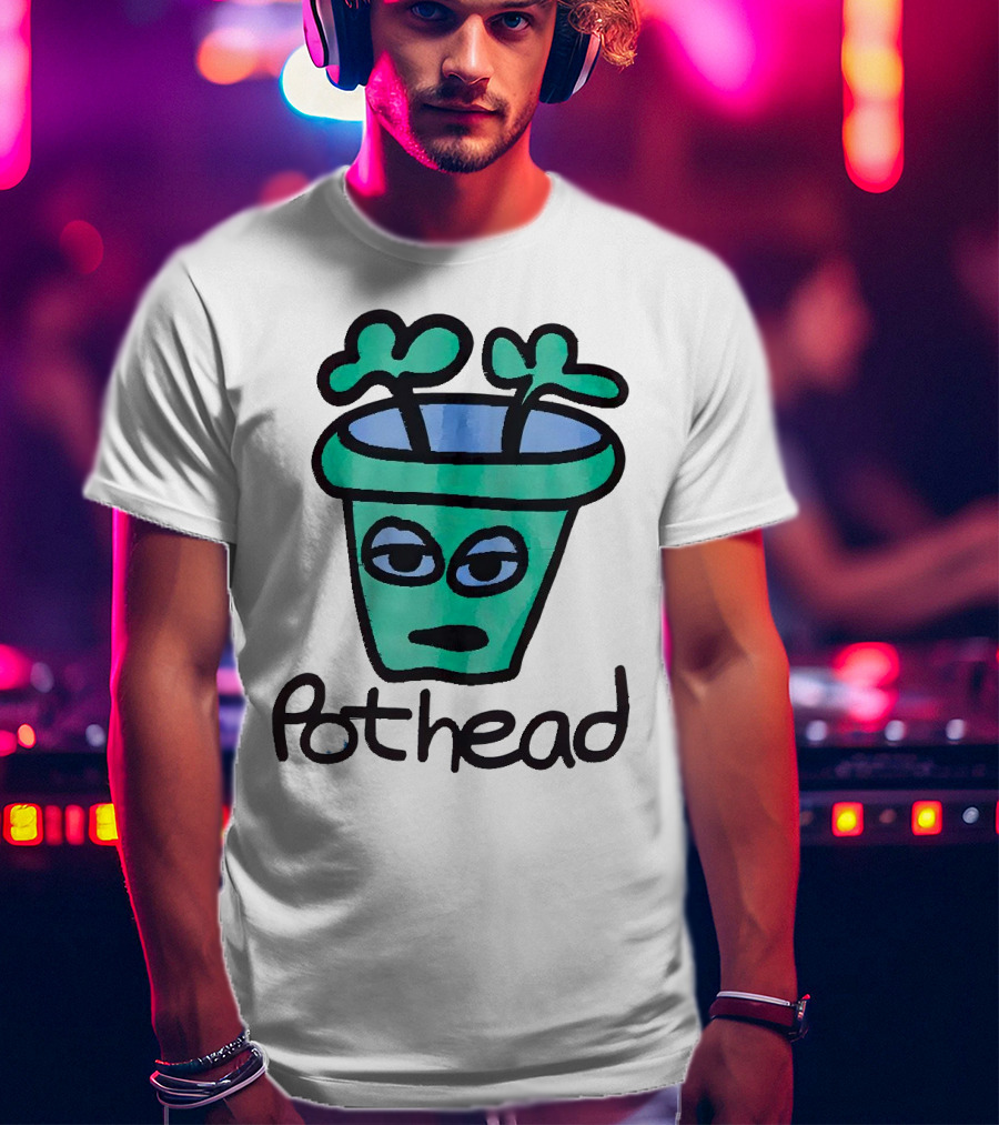 For The Homies Pothead Plant Cartoon T-Shirt