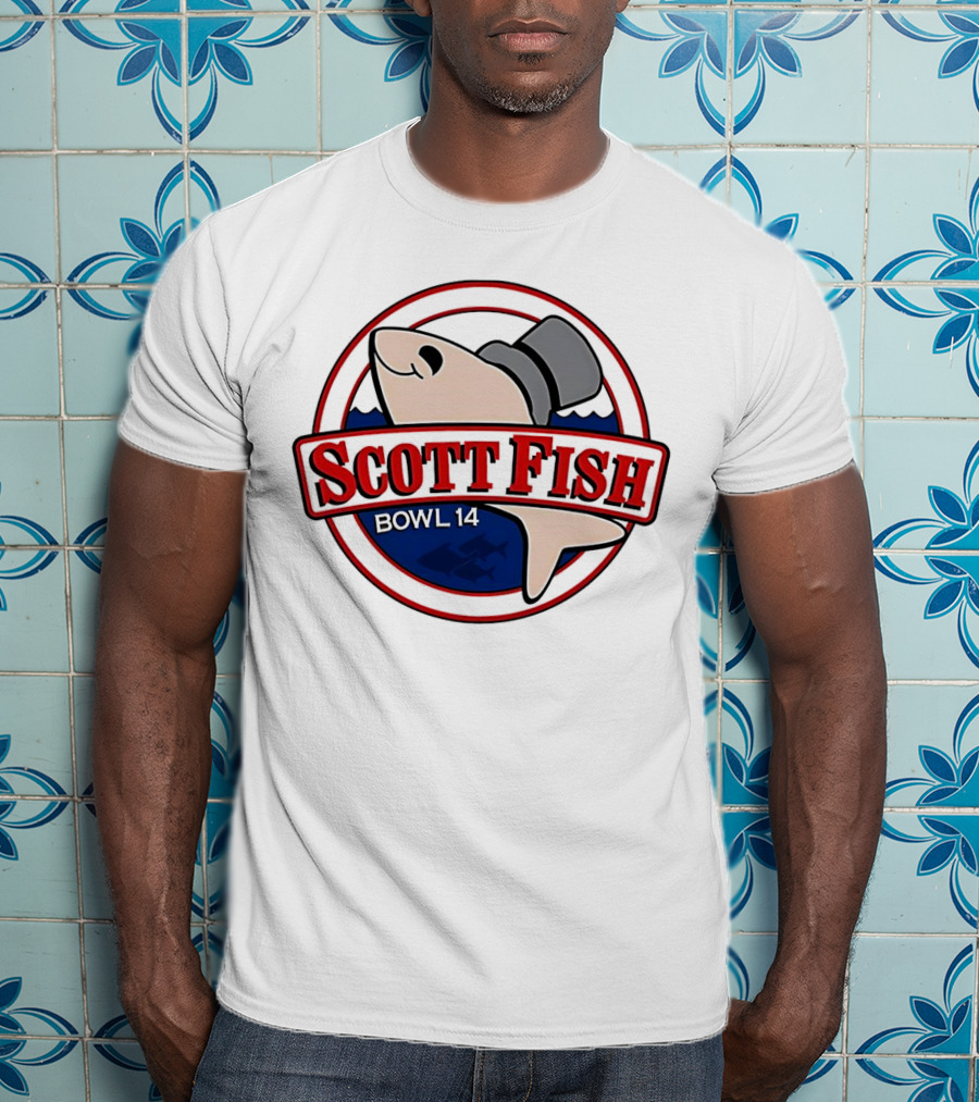 Scott Fish Bowl 14 Shark With Top Hat T-Shirt