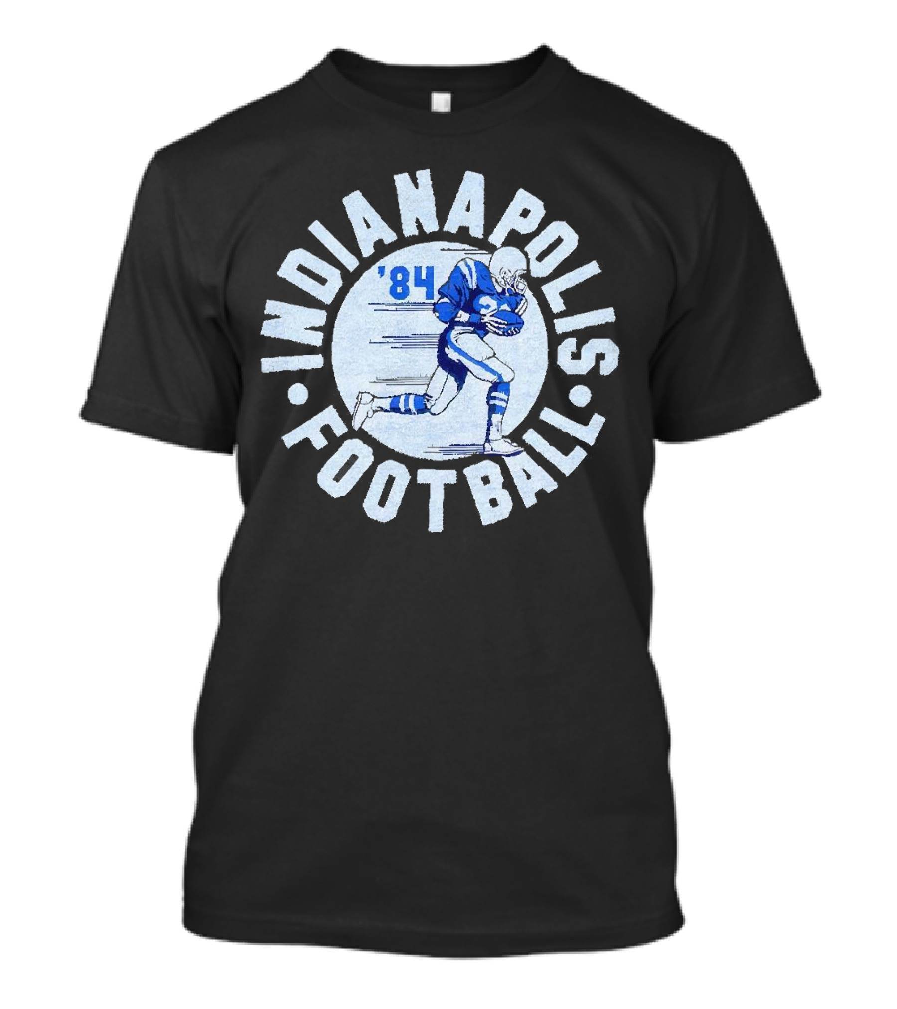 Indianapolis Football 1984 Vintage Blue And White Player T-Shirt