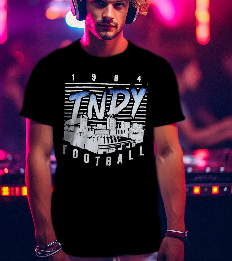 1984 Indy Football Skyline T-Shirt