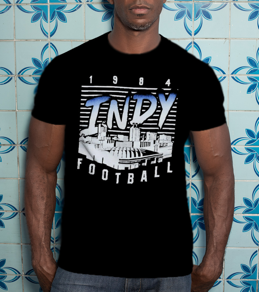 1984 Indy Football Skyline T-Shirt