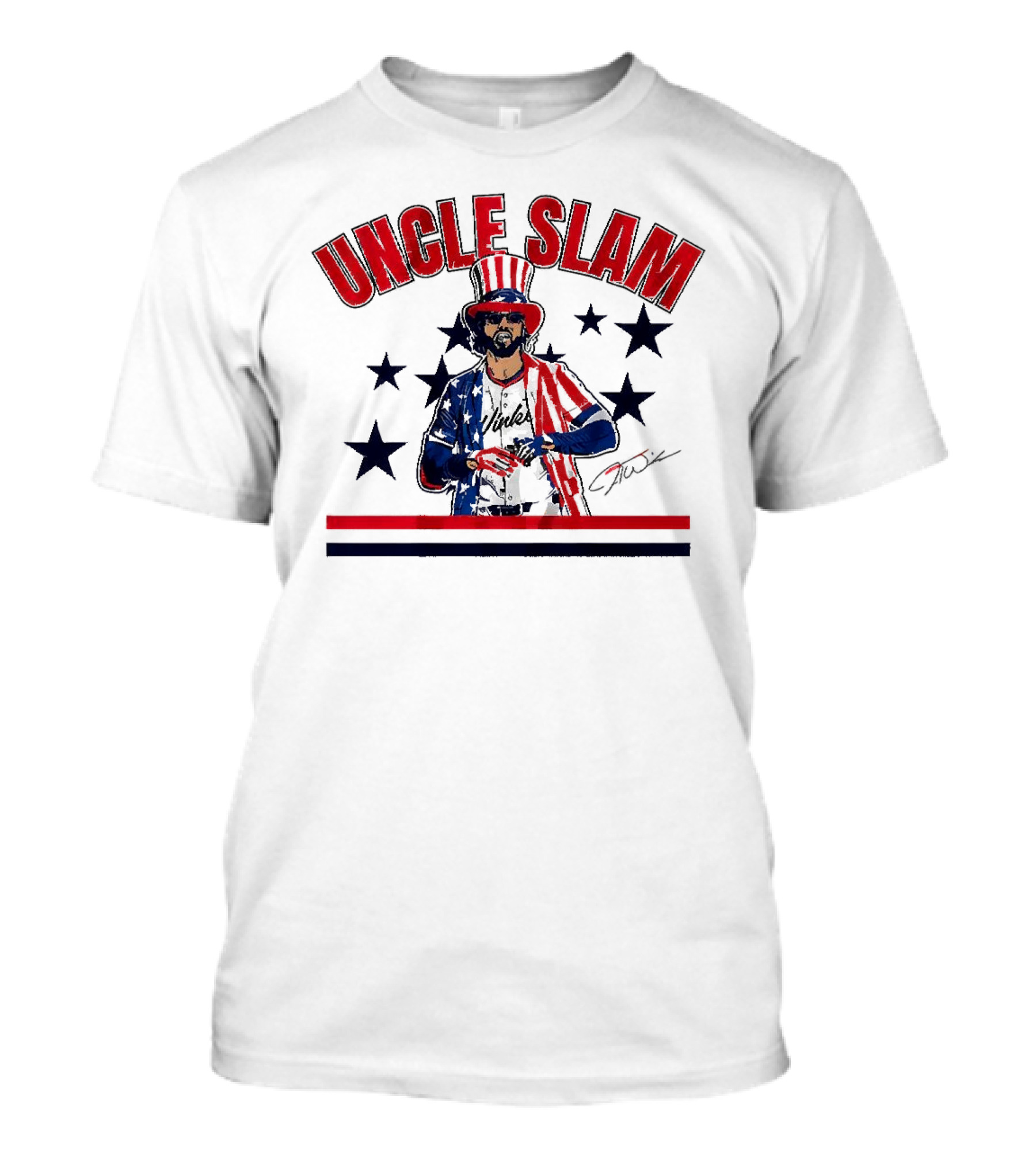UNCLE SLAM Jesse Winker Signature Patriotic T-Shirt