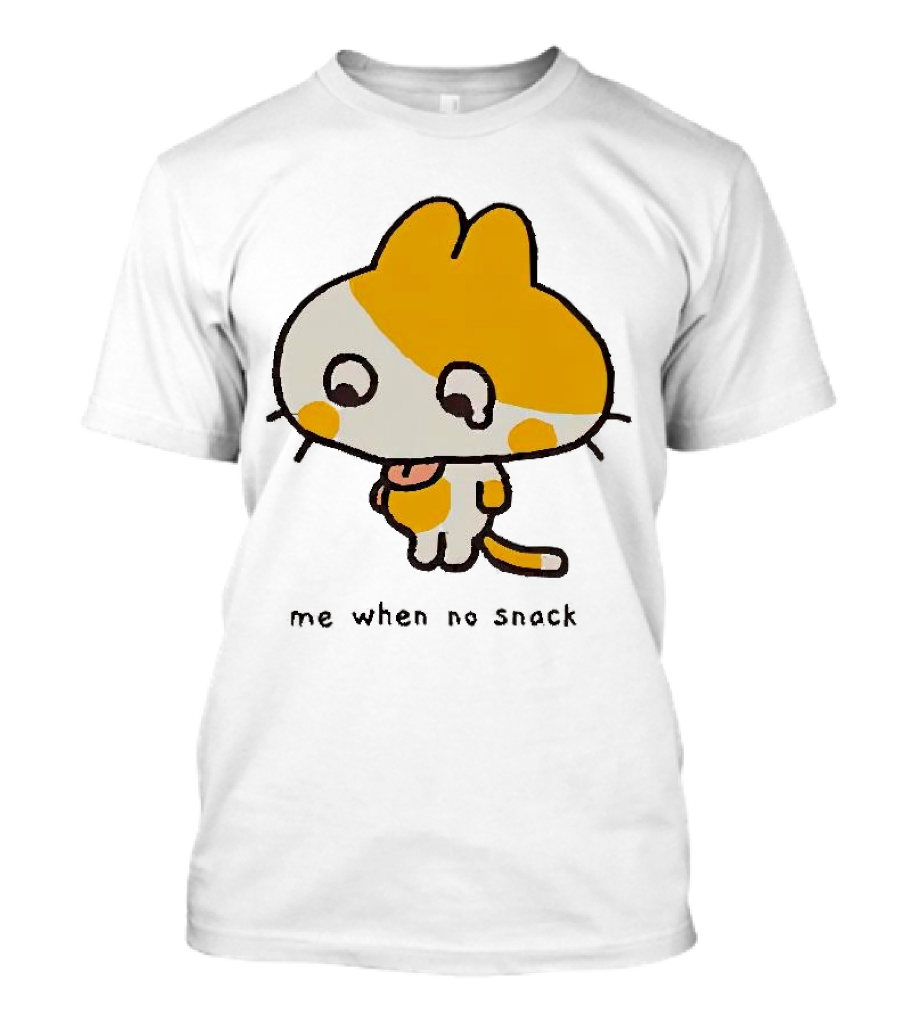 Liliuhms Me When No Snack Cat Cute Character T-Shirt