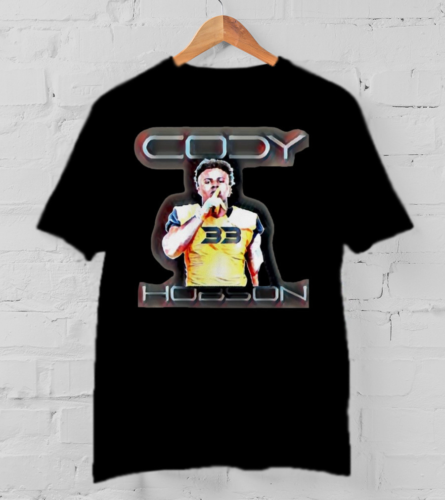 Cody Hobson 33 Merrimack Warriors Football T-Shirt