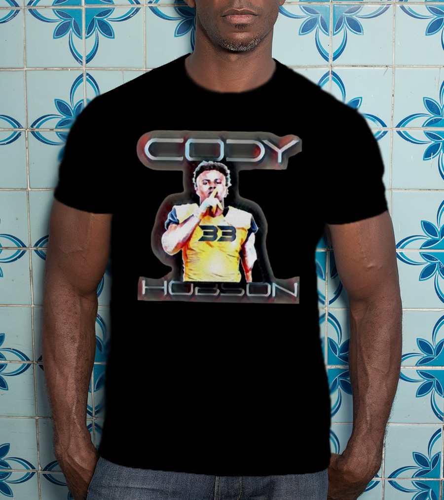 Cody Hobson 33 Merrimack Warriors Football T-Shirt