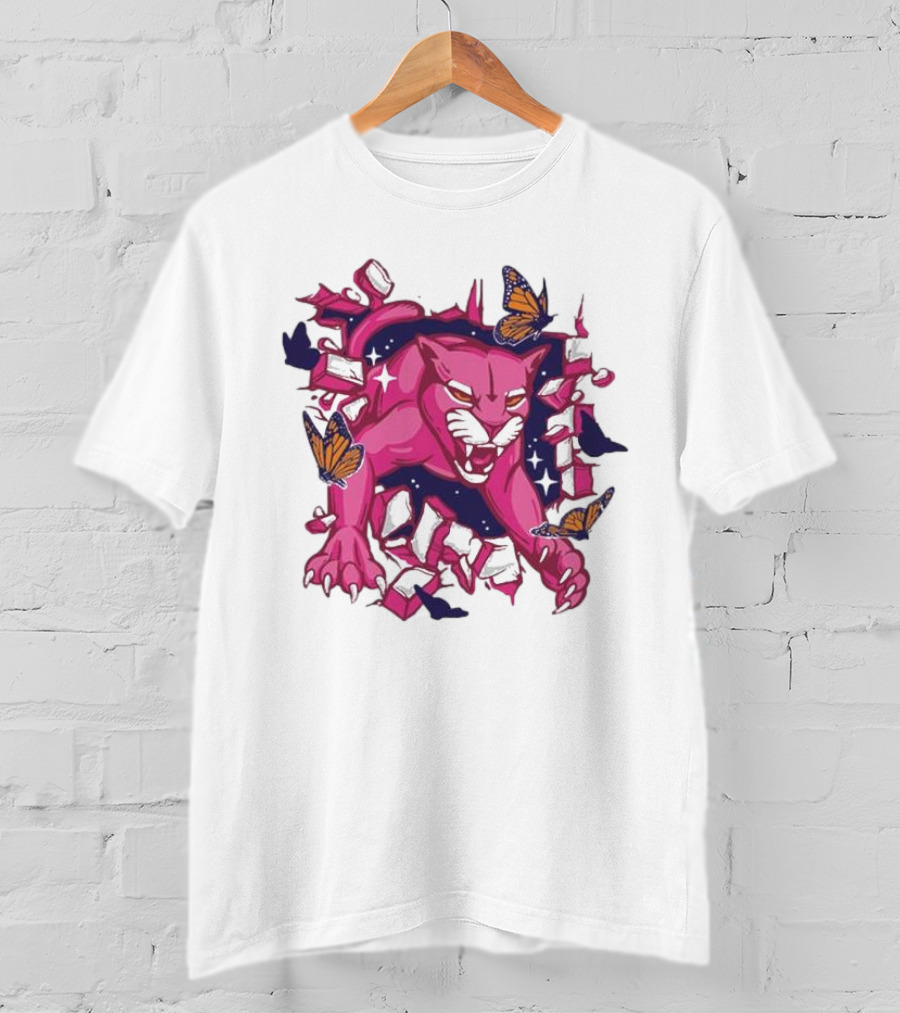 Florida Panthers Pink In The Rink Butterfly Breakthrough T-Shirt