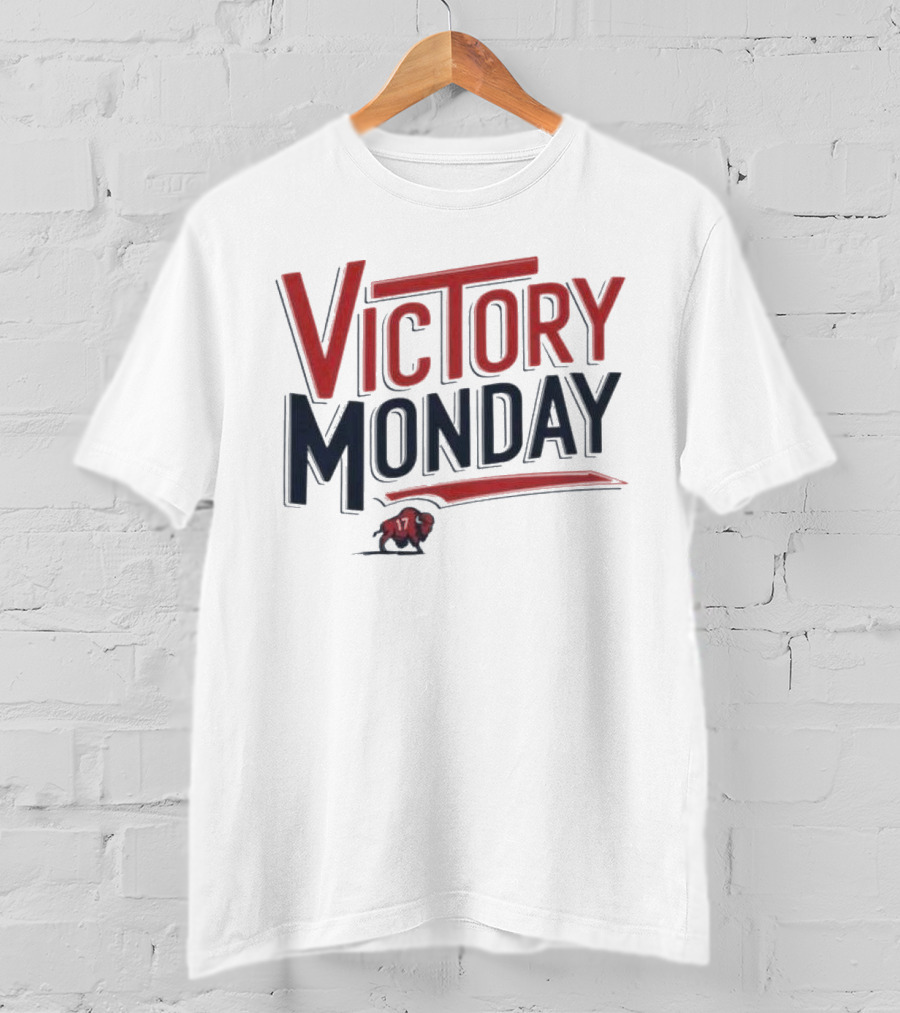 Victory Monday Buffalo Bills Josh Allen 17 Buffalo Football T-Shirt