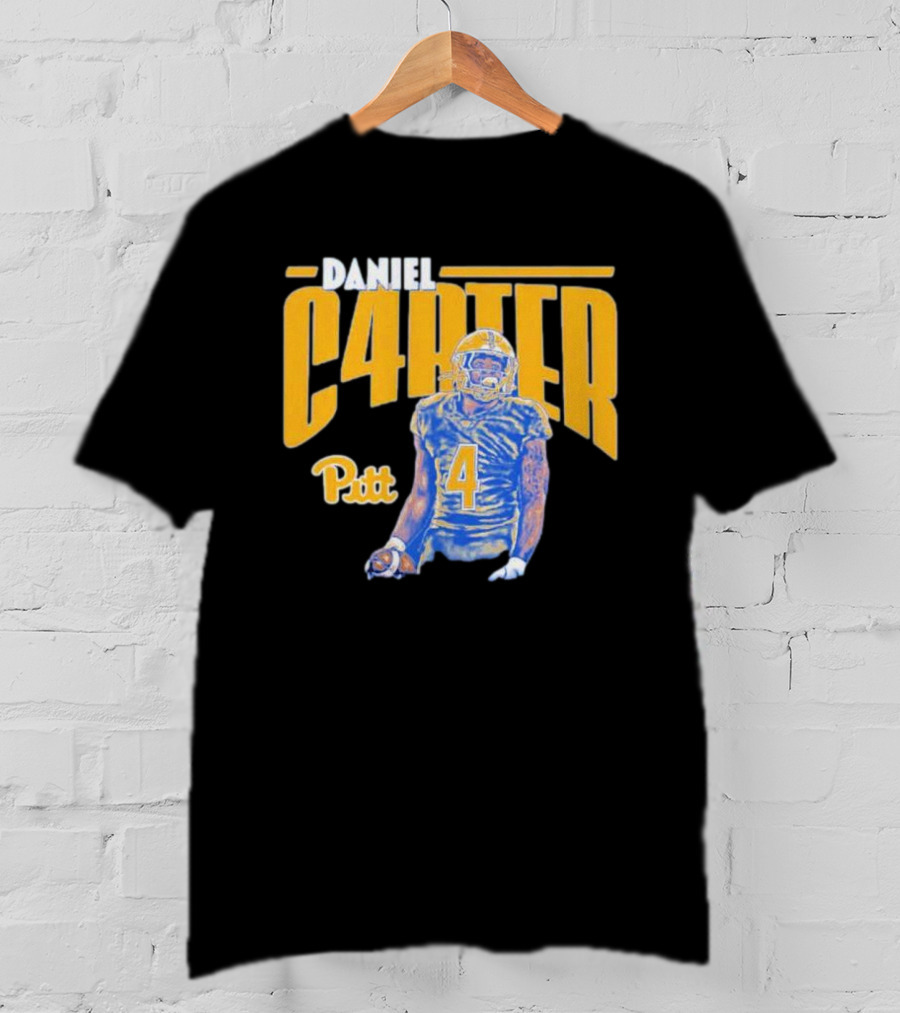 Daniel Carter Pitt Panthers Football Player Cartoon T-Shirt