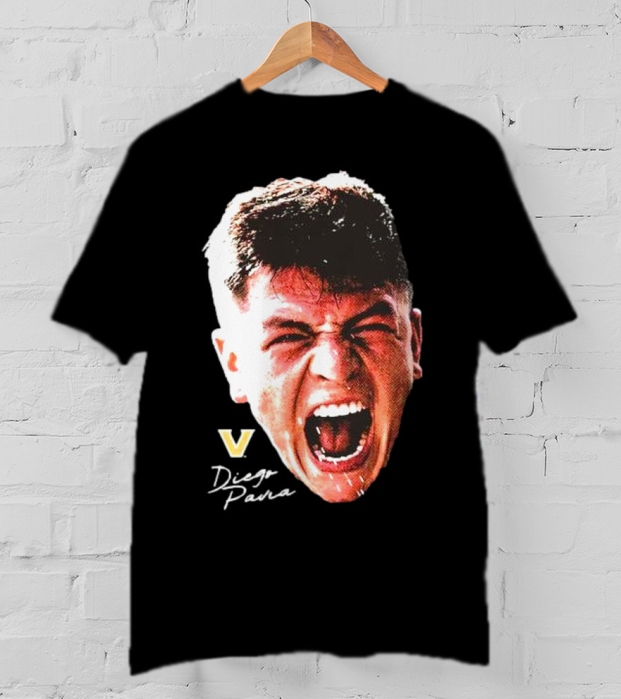 Diego Pavia Vanderbilt Commodores Signature Swag Head T-Shirt