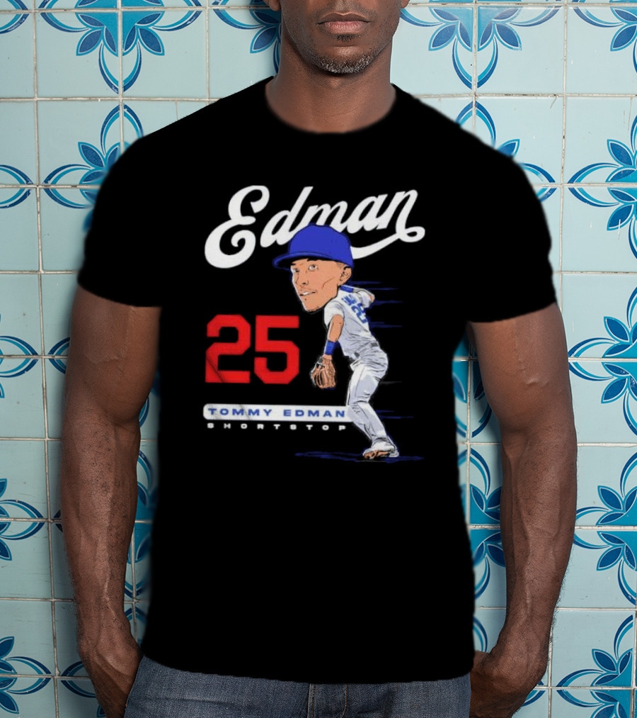 Edman 25 Tommy Edman Shortstop Cartoon T-Shirt