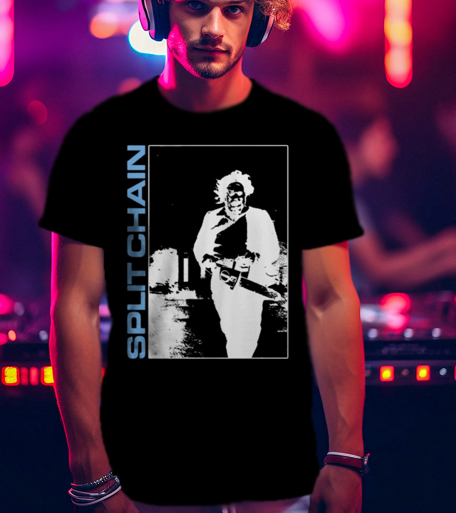 SPLIT CHAIN Chainsaw Runner Monochrome T-Shirt