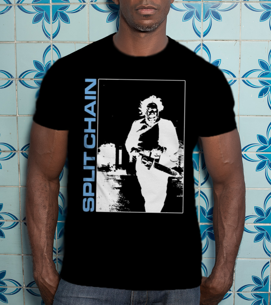 SPLIT CHAIN Chainsaw Runner Monochrome T-Shirt