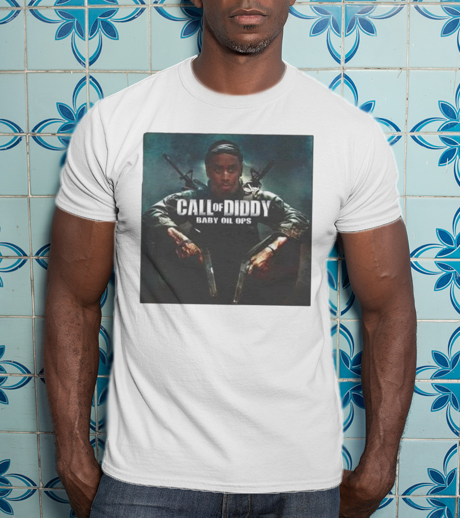 Call Of Diddy Baby Oil Ops Parody Game Soldier Image T-Shirt