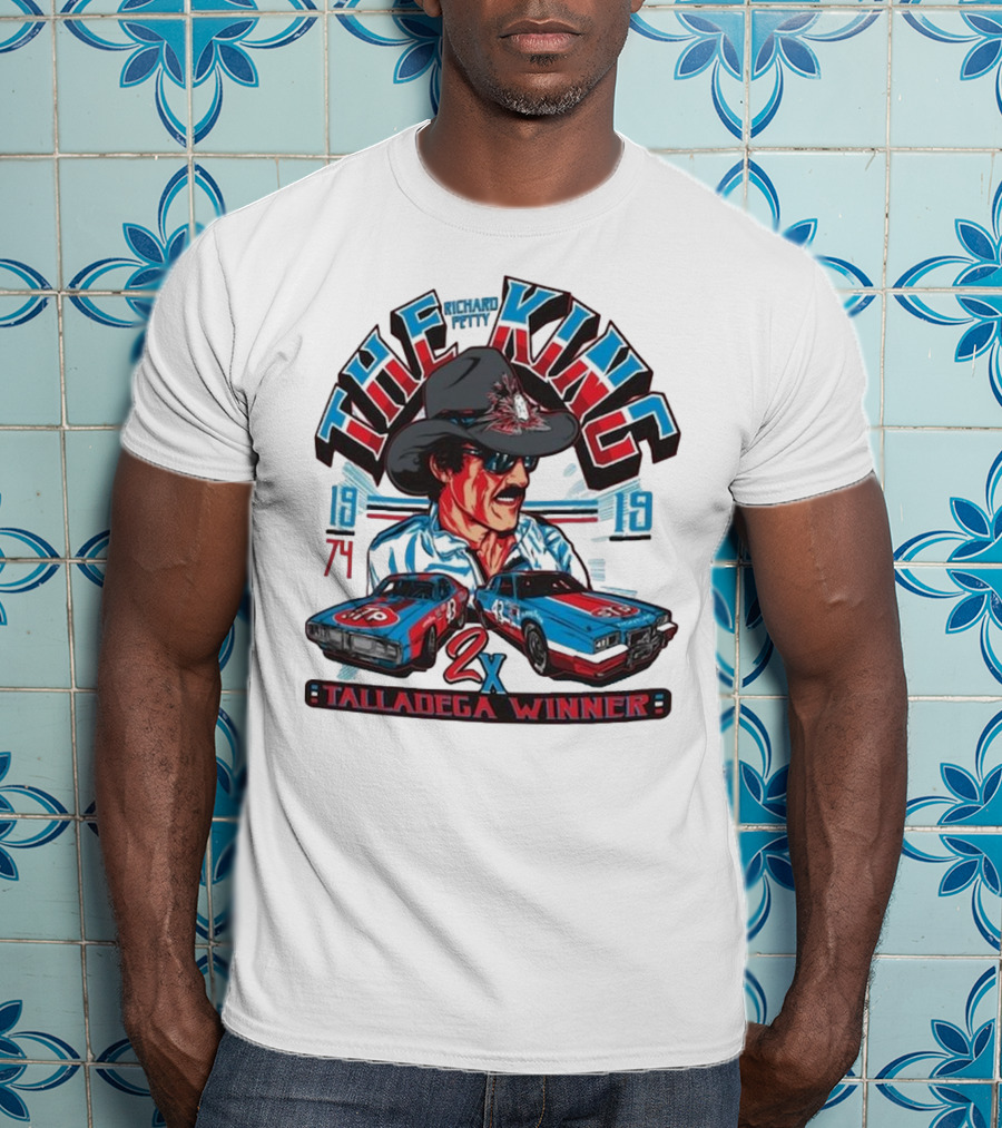 Richard Petty The King 2x Talladega Winner 1974 1979 T-Shirt
