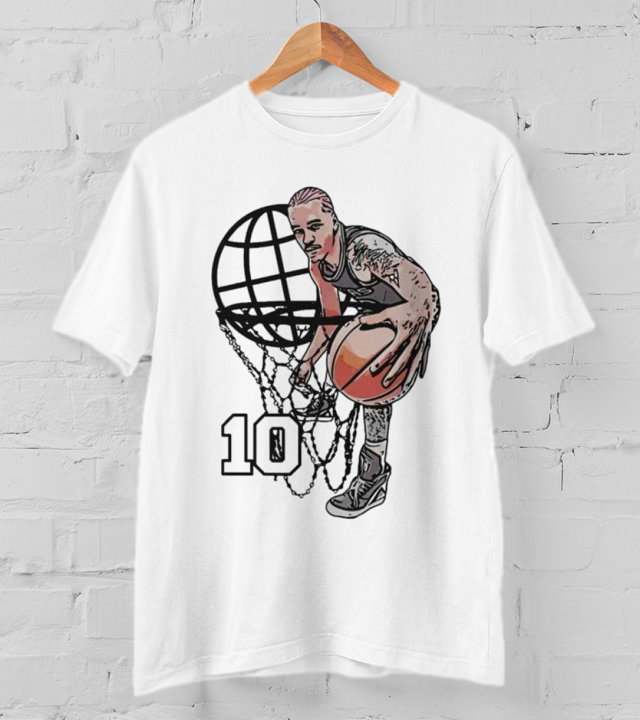 Jeremy Sochan San Antonio Spurs Basketball Geobasket Number 10 T-Shirt