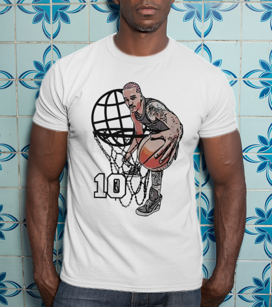 Jeremy Sochan San Antonio Spurs Basketball Geobasket Number 10 T-Shirt