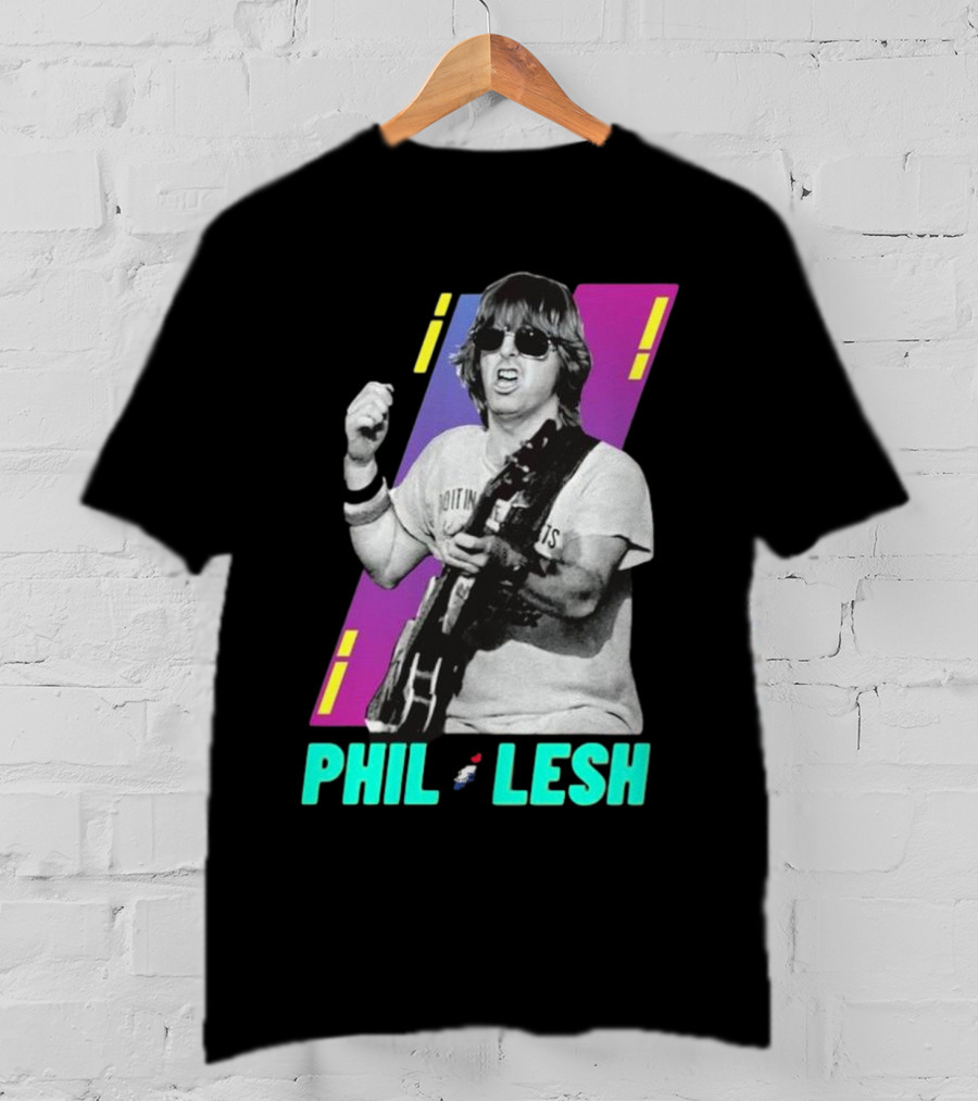 Phil Lesh Colorful Retro Style Grateful Dead Bassist Image T-Shirt