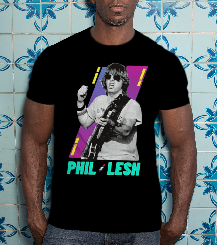 Phil Lesh Colorful Retro Style Grateful Dead Bassist Image T-Shirt
