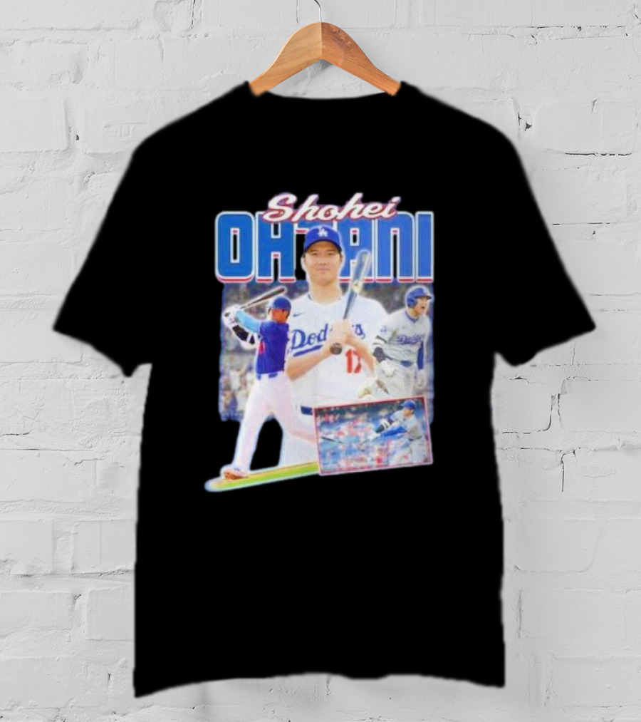 Shohei Ohtani Dodgers Baseball Collage T-Shirt