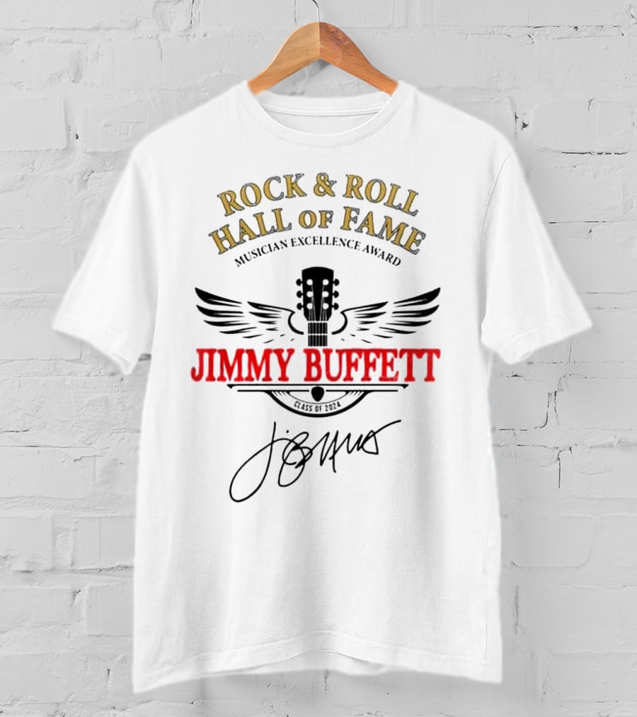 Rock And Roll Hall Of Fame Musician Excellence Award Jimmy Buffett Class Of T-Shirt