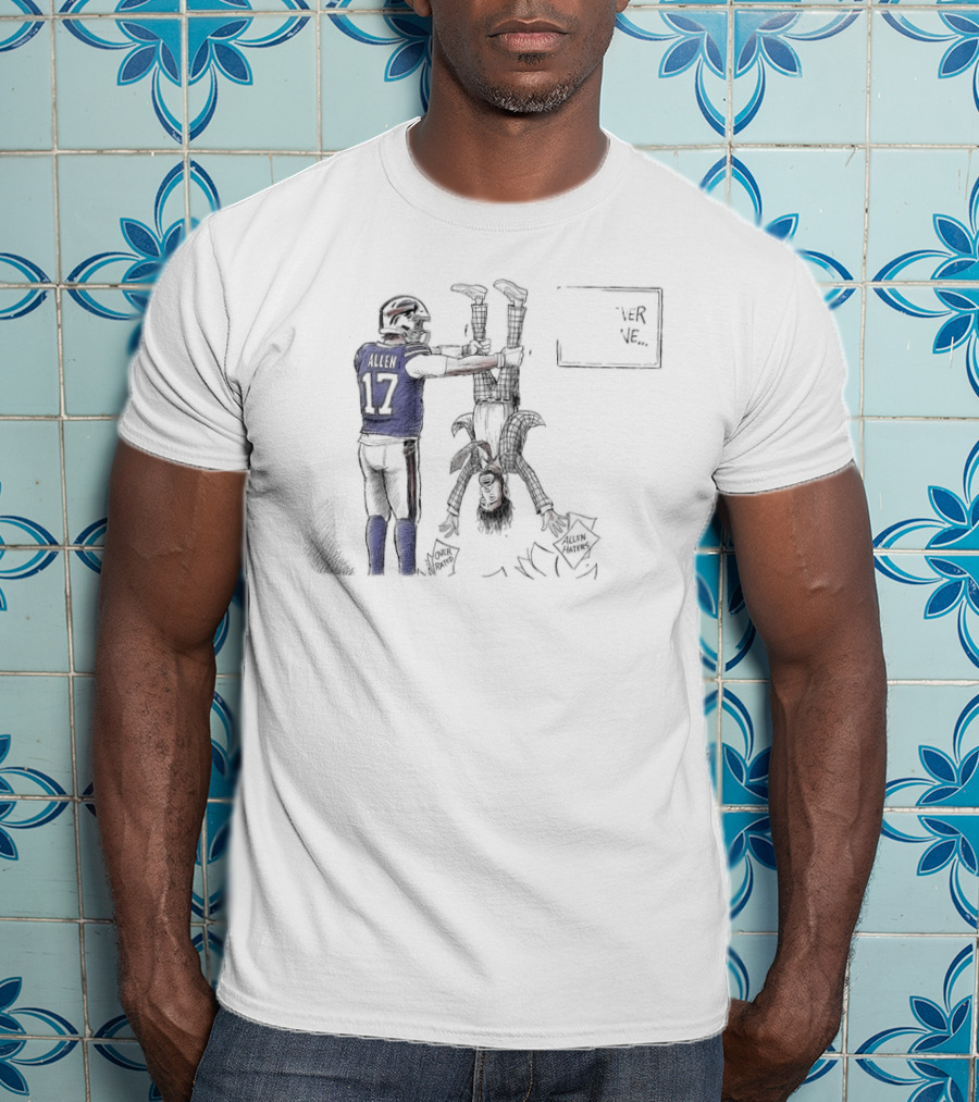 Buffalo Bills Josh Allen Over Throwing Allen Haters T-Shirt