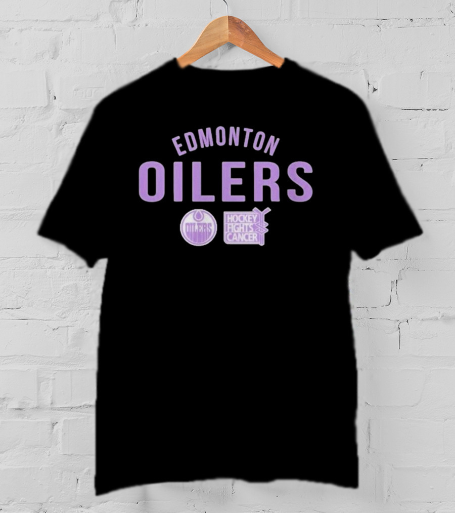 Edmonton Oilers Hockey Fights Cancer T-Shirt