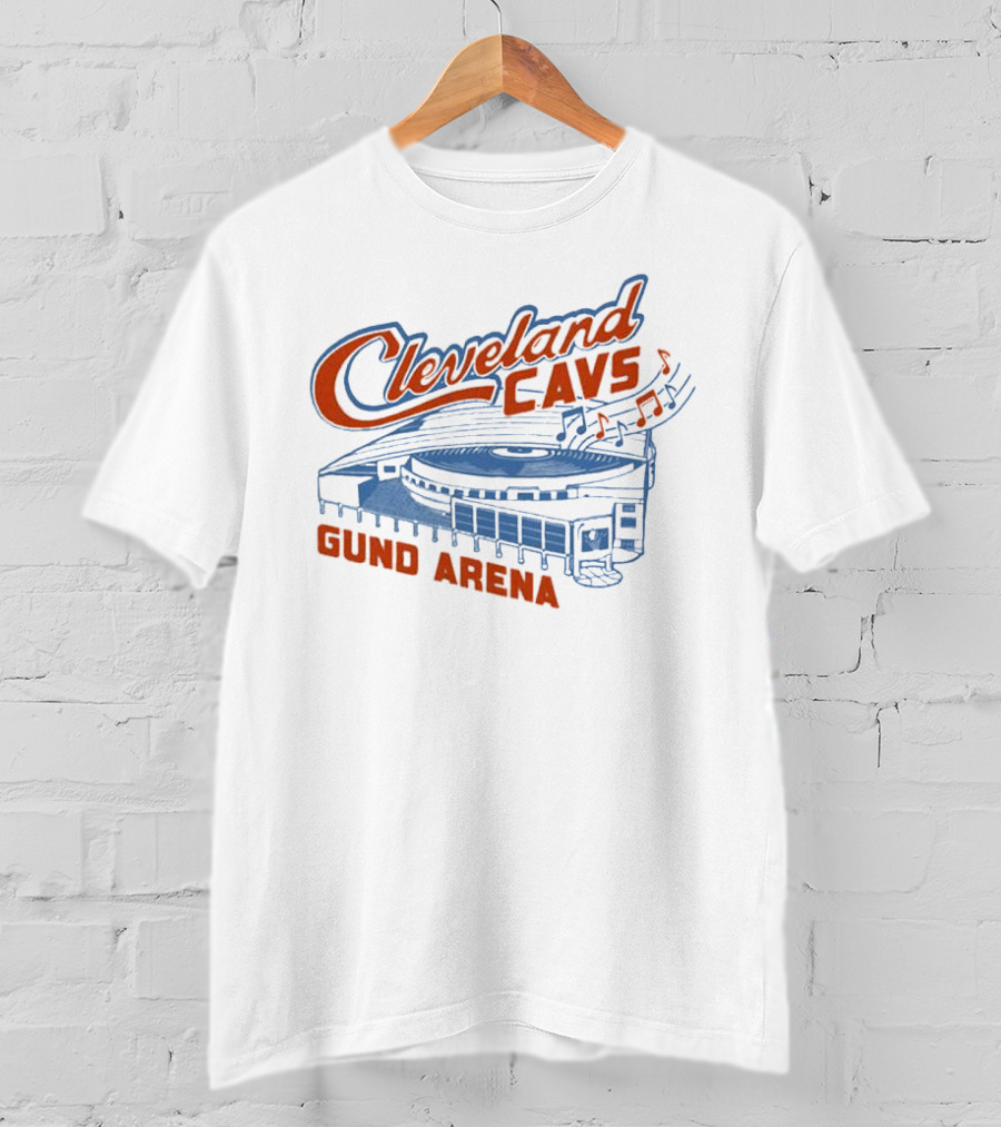 Cleveland Cavs Gund Arena Retro Music Note T-Shirt