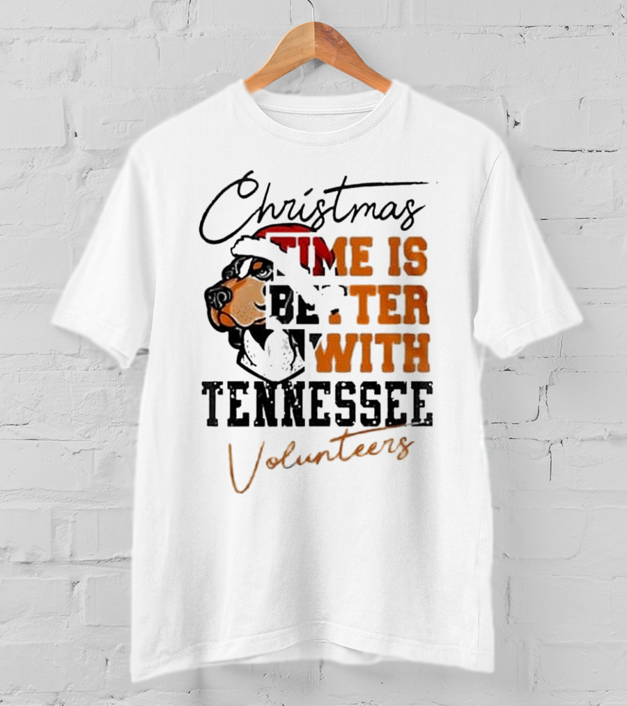 Christmas Time Is Better With Tennessee Volunteers T-Shirt