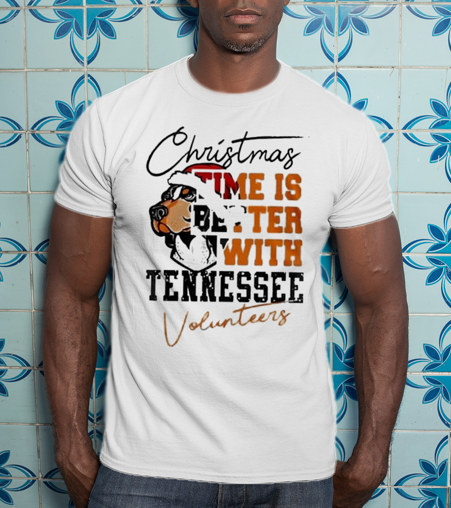 Christmas Time Is Better With Tennessee Volunteers T-Shirt