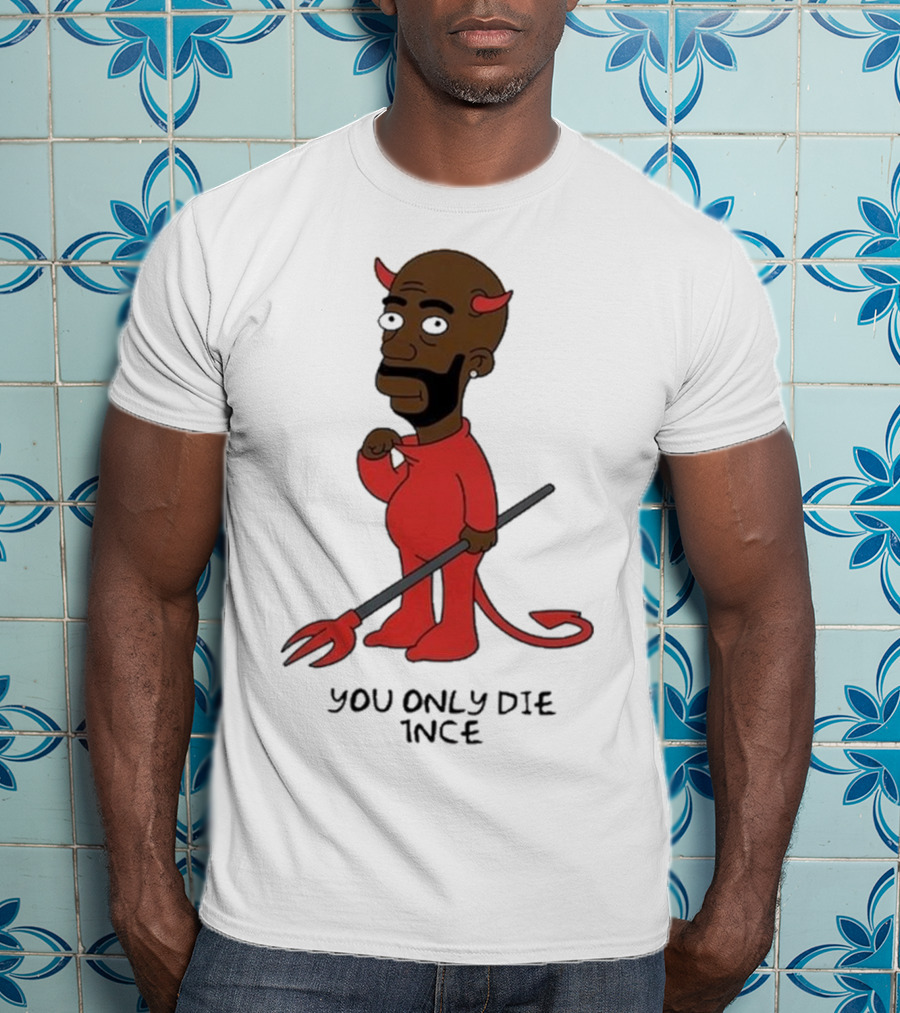 Freddie Gibbs Gibbsons You Only Die 1Nce Devil Cartoon Character T-Shirt