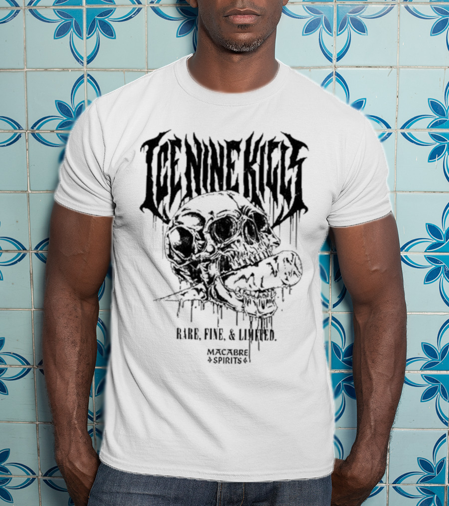 Ice Nine Kills Rare Fine Limited Macabre Spirits Skulls T-Shirt