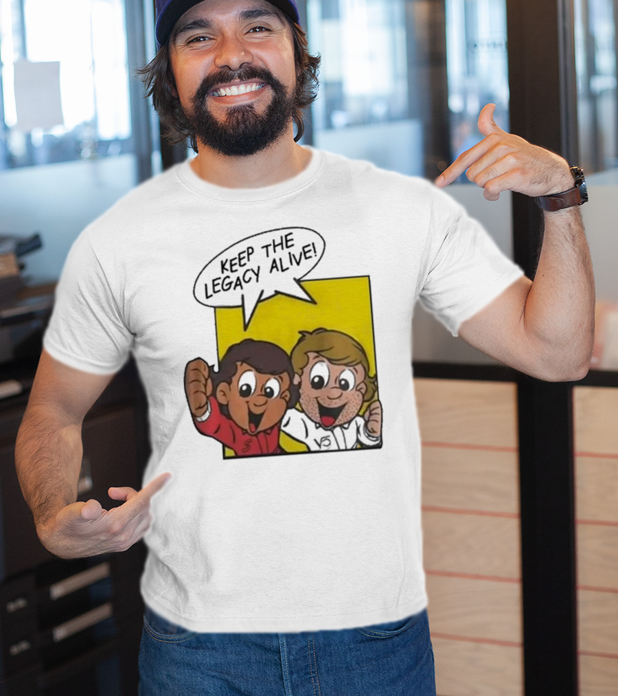 KEEP THE LEGACY ALIVE Boys Characters Speech Bubble T-Shirt