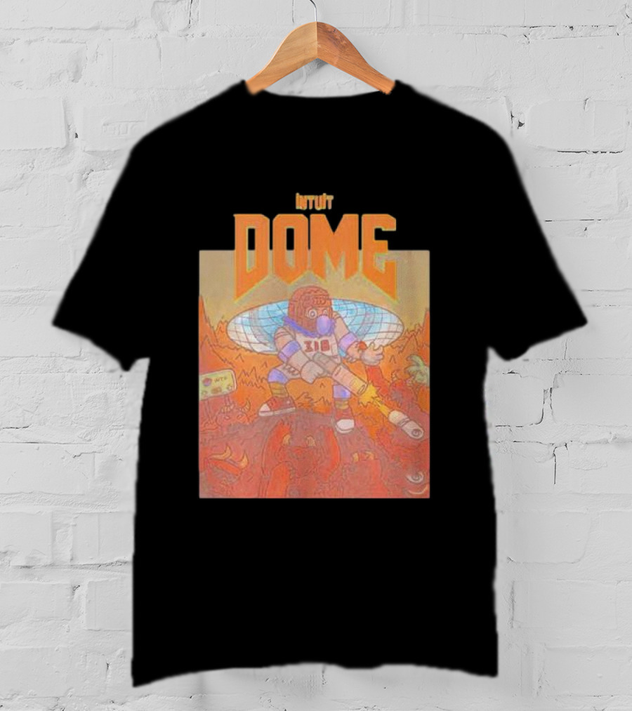 Intuit Dome Futuristic Mascot With Basketball Energy Disc T-Shirt
