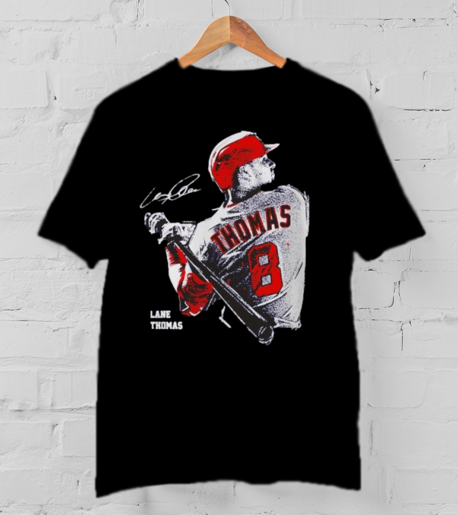 Lane Thomas Cleveland Guardians Baseball Jersey Signature Design 8 T-Shirt