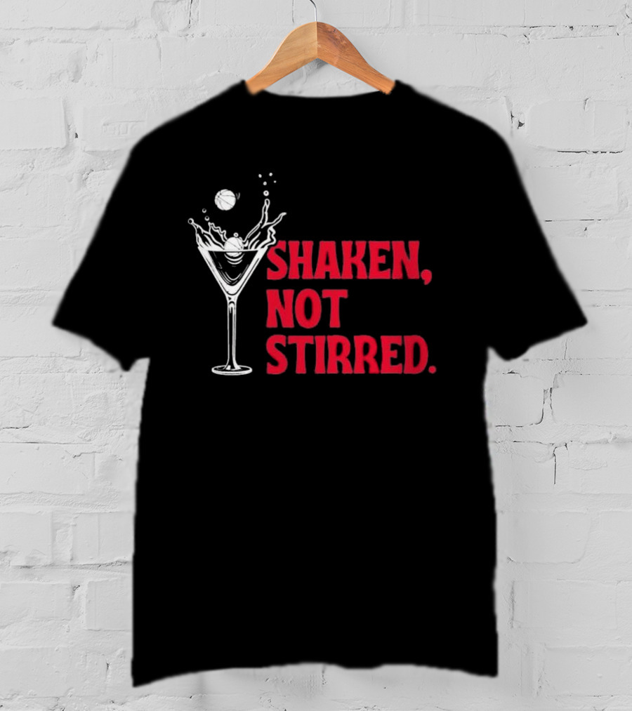 Rutgers Scarlet Knights Shaken Not Stirred Martini Basketball T-Shirt