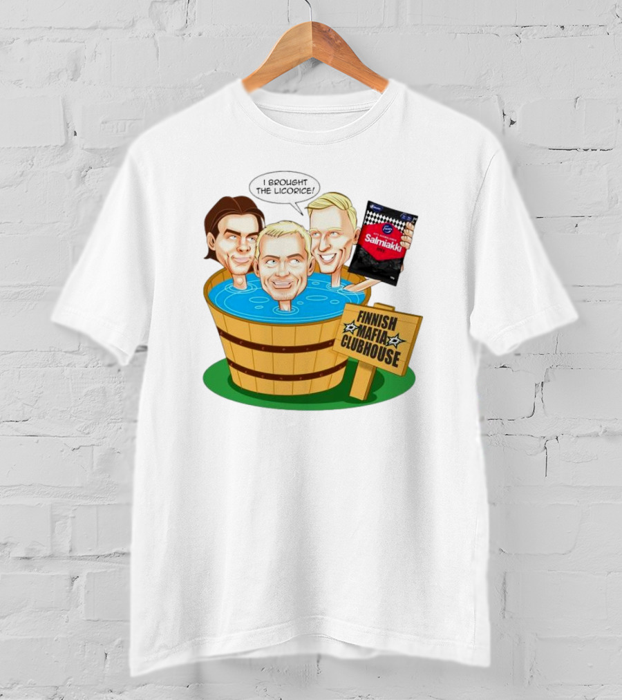 Dallas Stars Finnish Mafia Clubhouse I Brought The Licorice Salmiakki T-Shirt