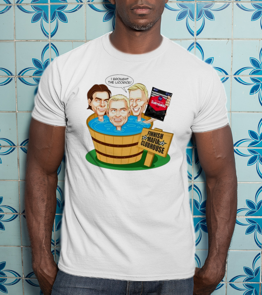 Dallas Stars Finnish Mafia Clubhouse I Brought The Licorice Salmiakki T-Shirt