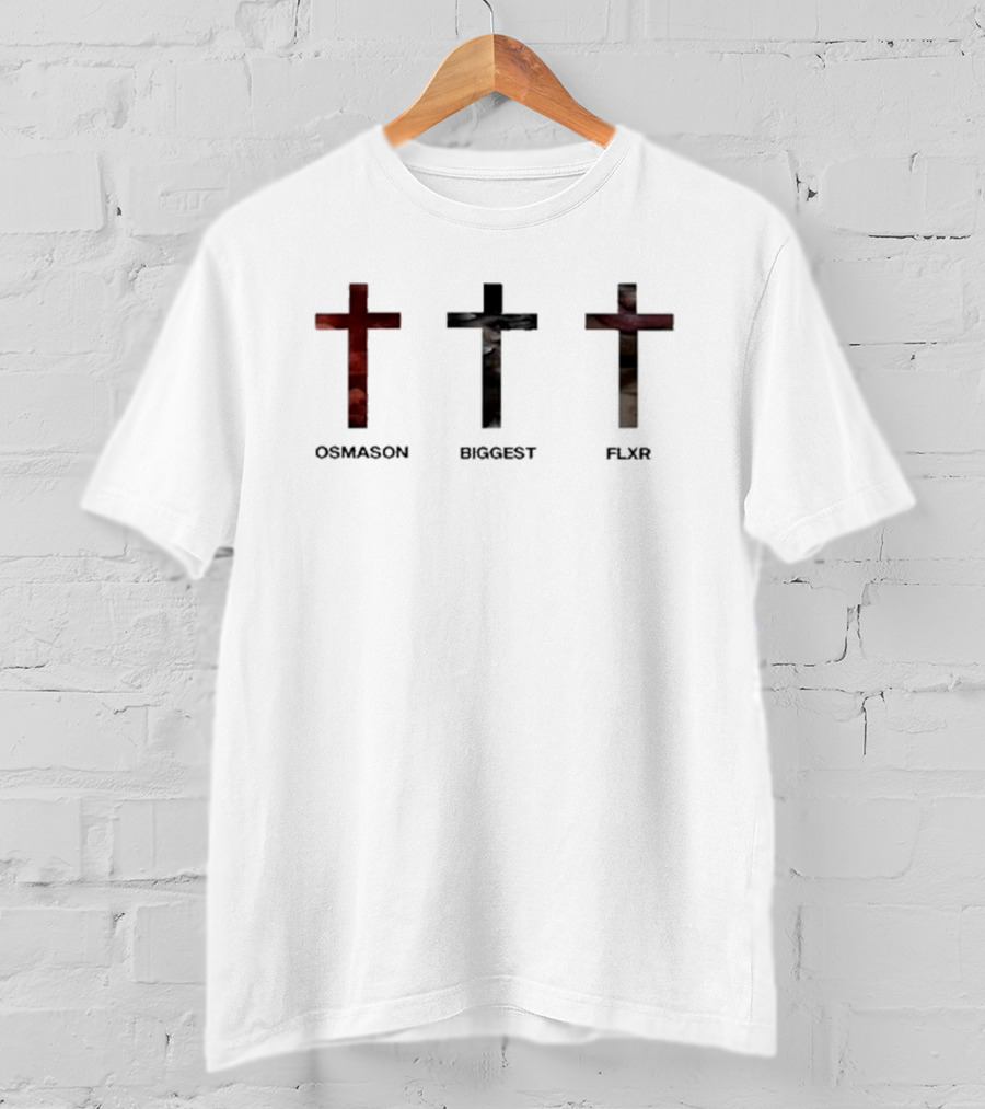 Osamason Biggest Flxr Triple Cross Motif T-Shirt