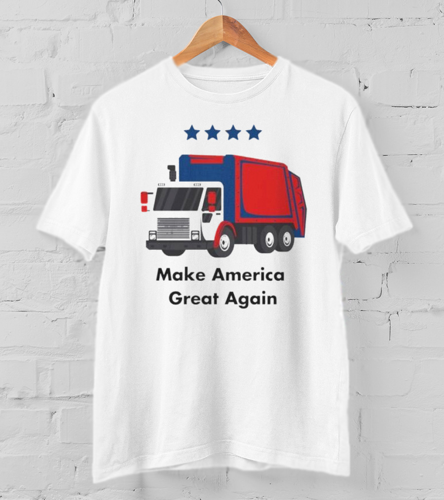 Make America Great Again Garbage Truck With Stars T-Shirt