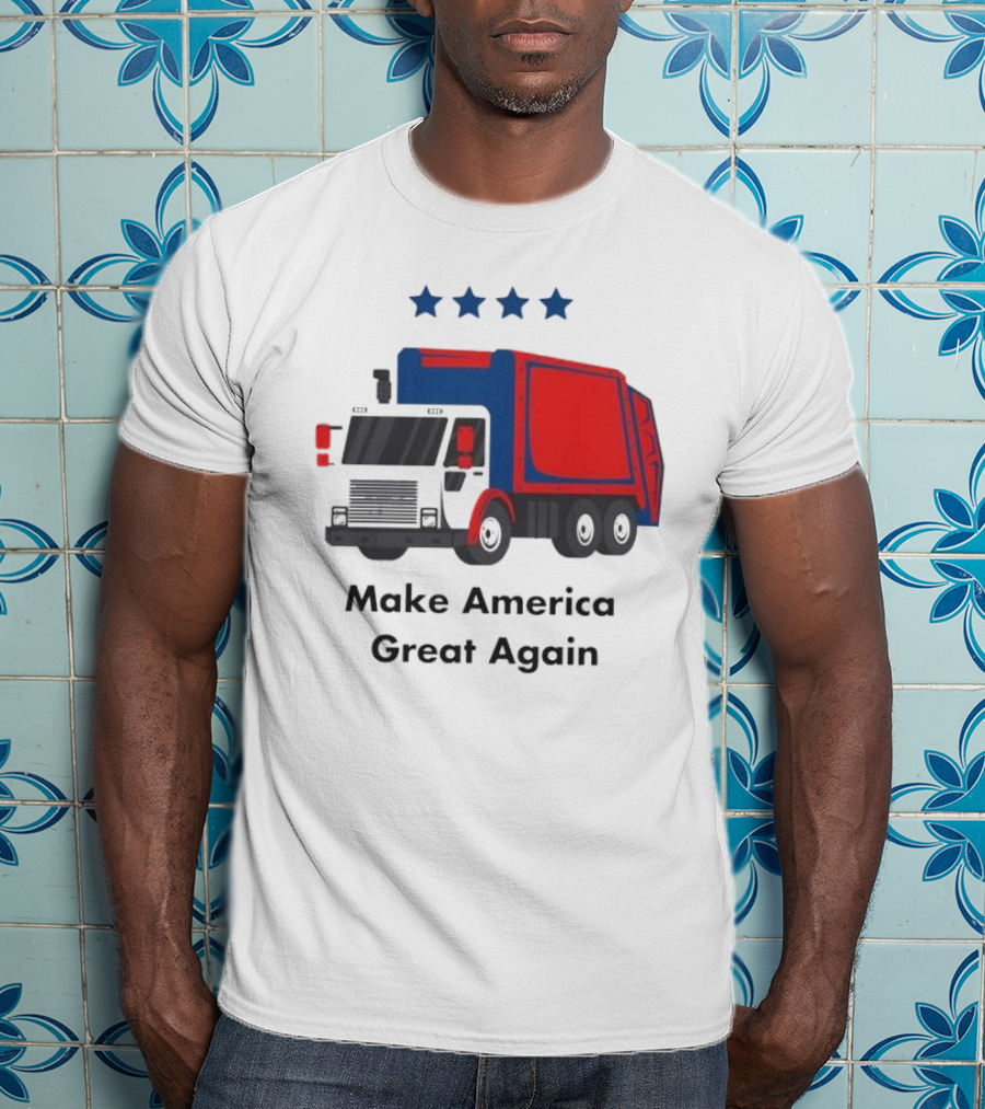 Make America Great Again Garbage Truck With Stars T-Shirt