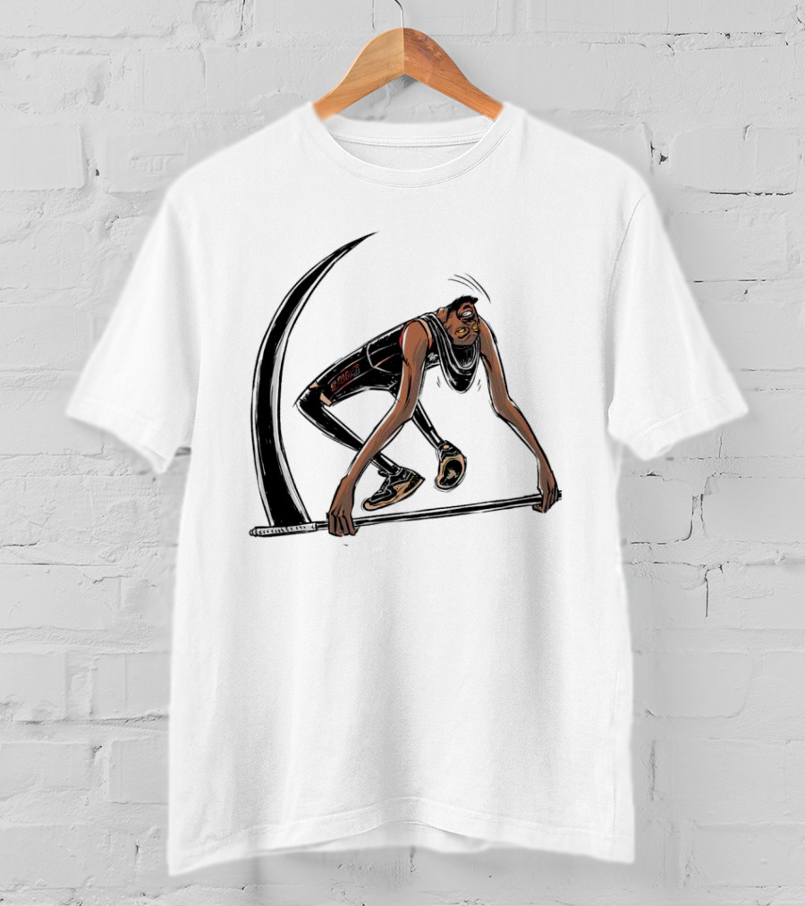Kevin Durant Phoenix Suns Slim Reaper Cartoon Basketball Star T-Shirt