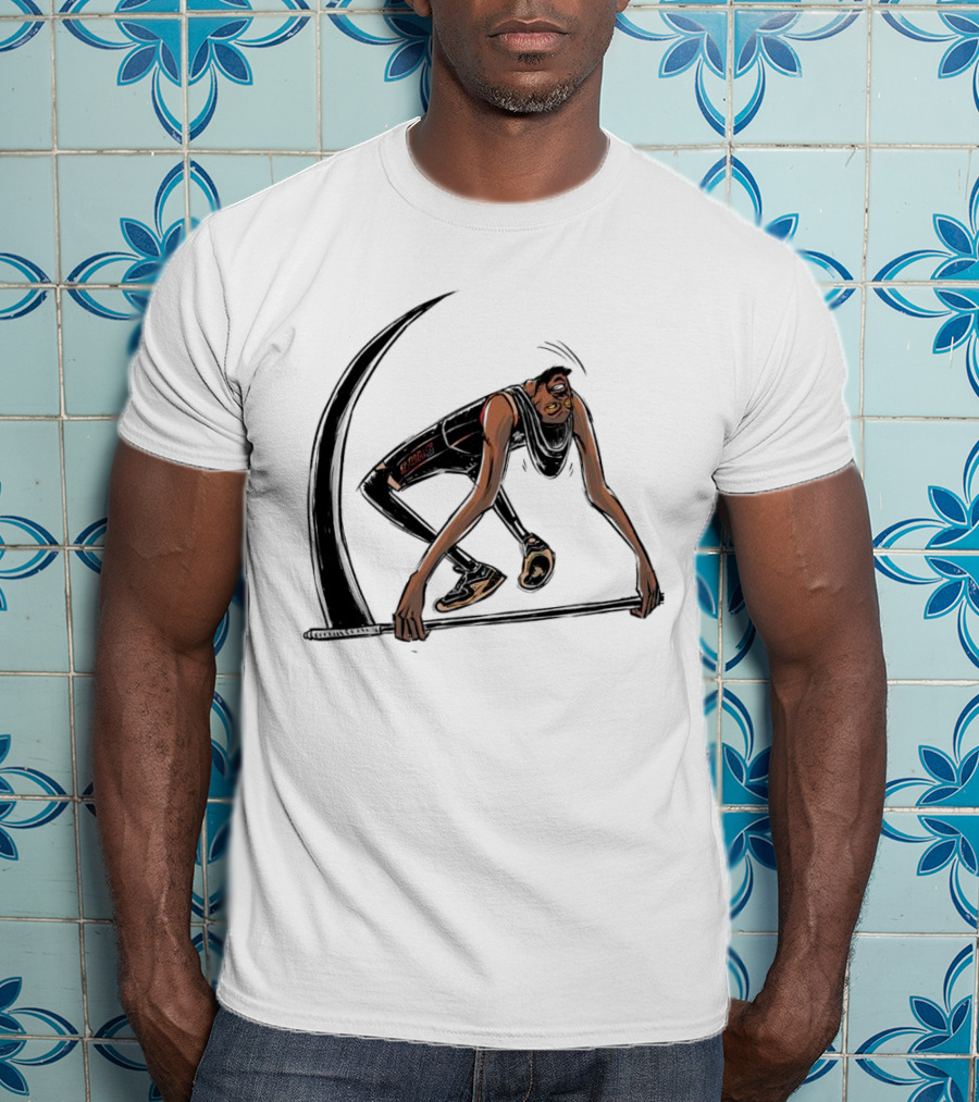 Kevin Durant Phoenix Suns Slim Reaper Cartoon Basketball Star T-Shirt