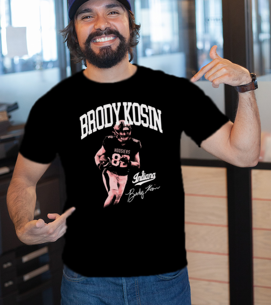 Brody Kosin Indiana Hoosiers 82 Player Indiana Brody Kosin Signature T-Shirt